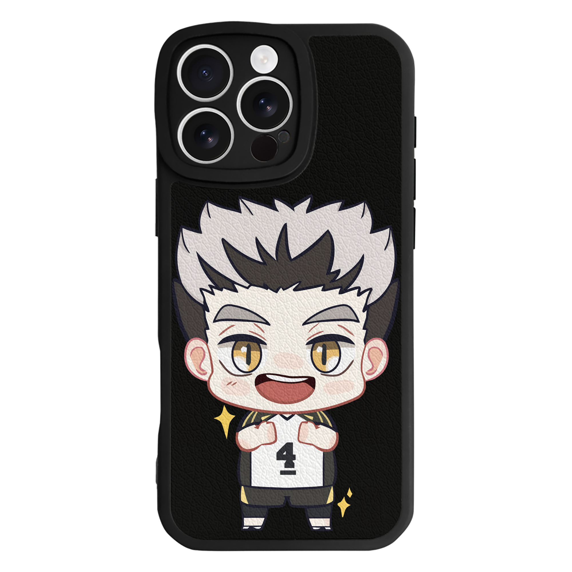 （画像用） ハイキュー!! Haikyu!! 【iPhone 16シリーズ対応】シリコンスマホケース（レザー調） 材質：シリコン